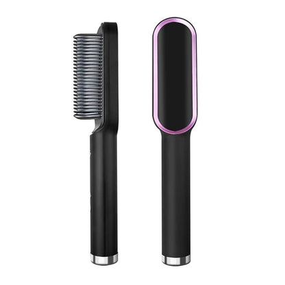 New hair straightener hot comb anti-scald ceramic hair curler multi-speed electric straightening comb curling iron