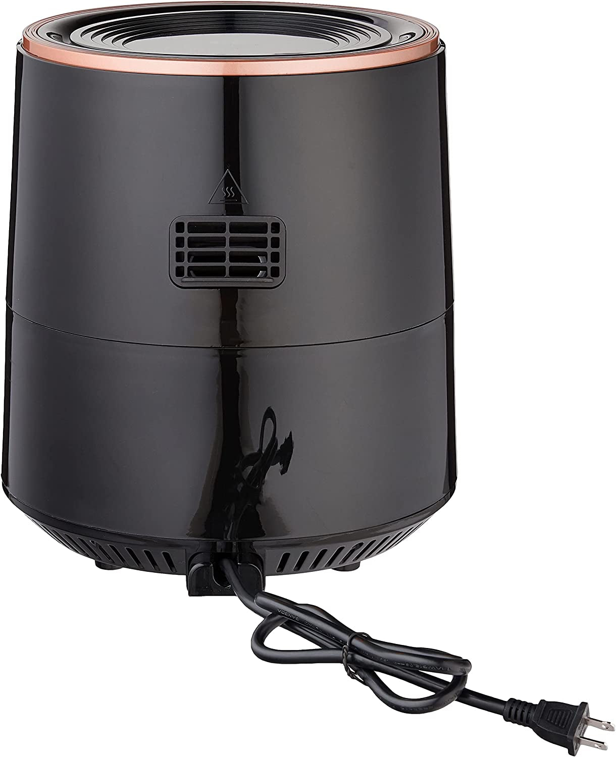 GoWise 7-Quart Electric Air Fryer with Dehydrator, 3 Stackable Racks, Digital Touchscreen and 8 Functions. Black/Copper Color.