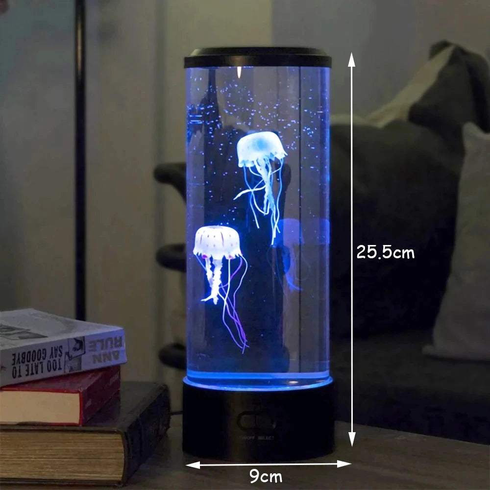 Color Changing Jellyfish Lamp, USB or Battery Powered Table Night Light