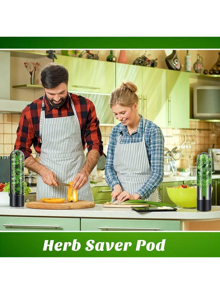 1Pc Vegetable/Herb Preservation Box with Water Outlet, Space-Saving and Easy to Store