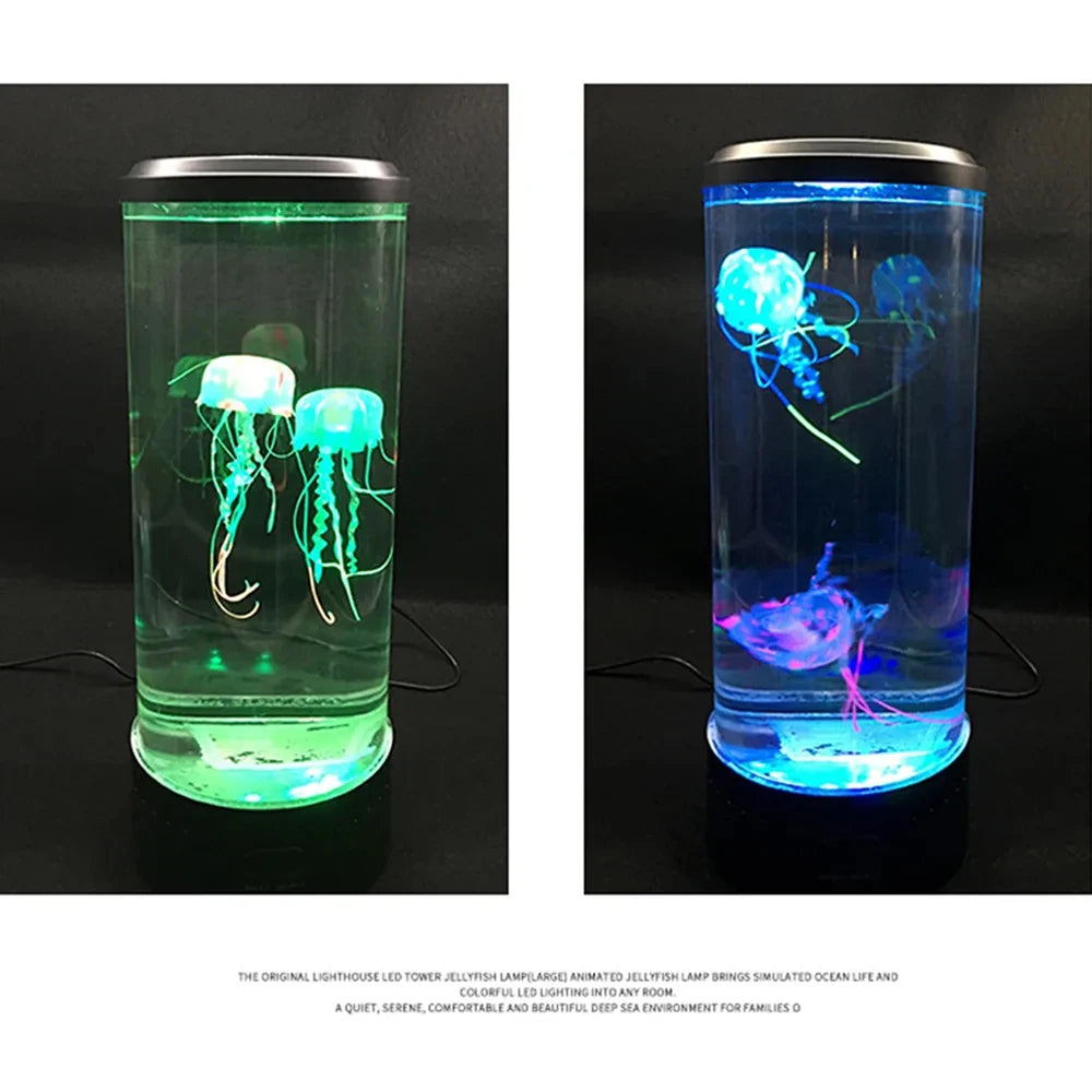 Color Changing Jellyfish Lamp, USB or Battery Powered Table Night Light