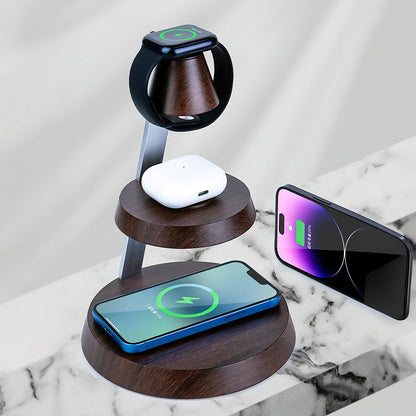 3-In-One Wireless Charger with Night Light