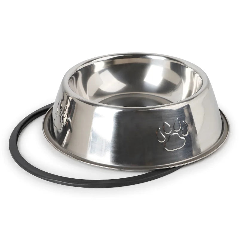 Quality Stainless Steel Pet Feeder Non-Slip Anti-Ant 6 Sizes