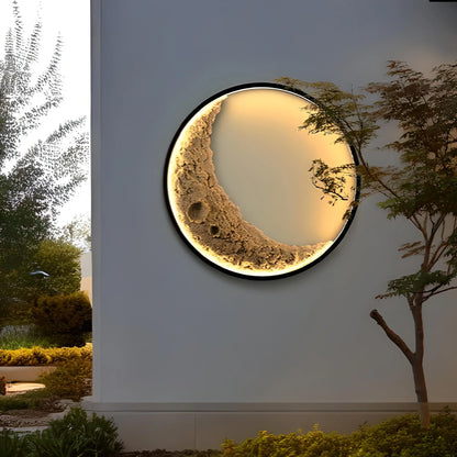 3D Moon Indoor & Outdoor Wall Lamp