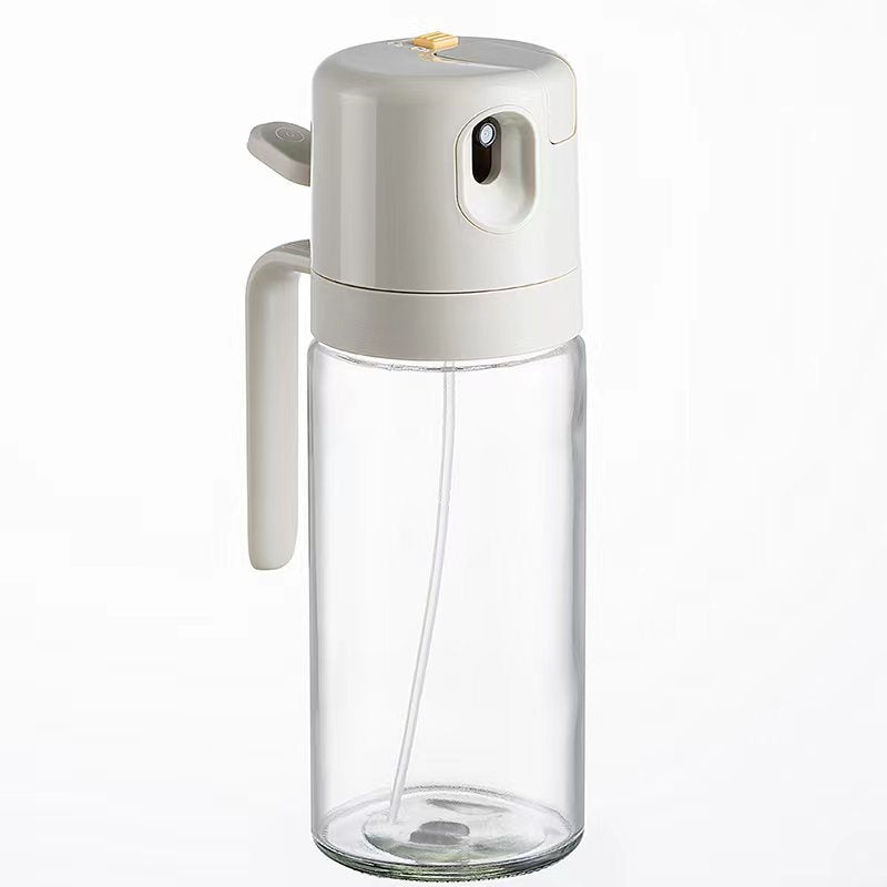 2 in 1 oil and vinegar spray bottle, ideal for kitchen and grill.