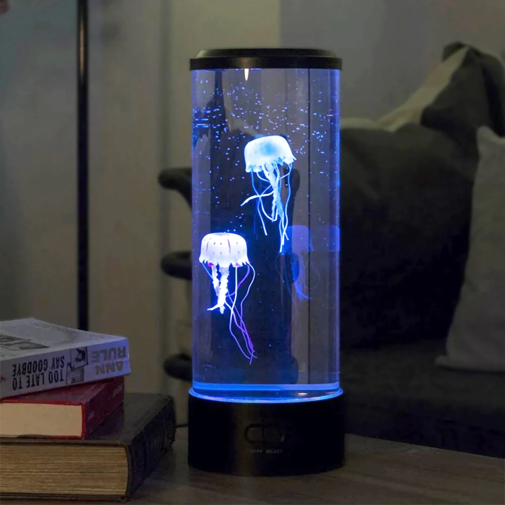 Color Changing Jellyfish Lamp, USB or Battery Powered Table Night Light