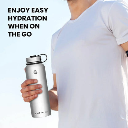 Premium Insulated Stainless Steel Sports Water Bottle - 32Oz