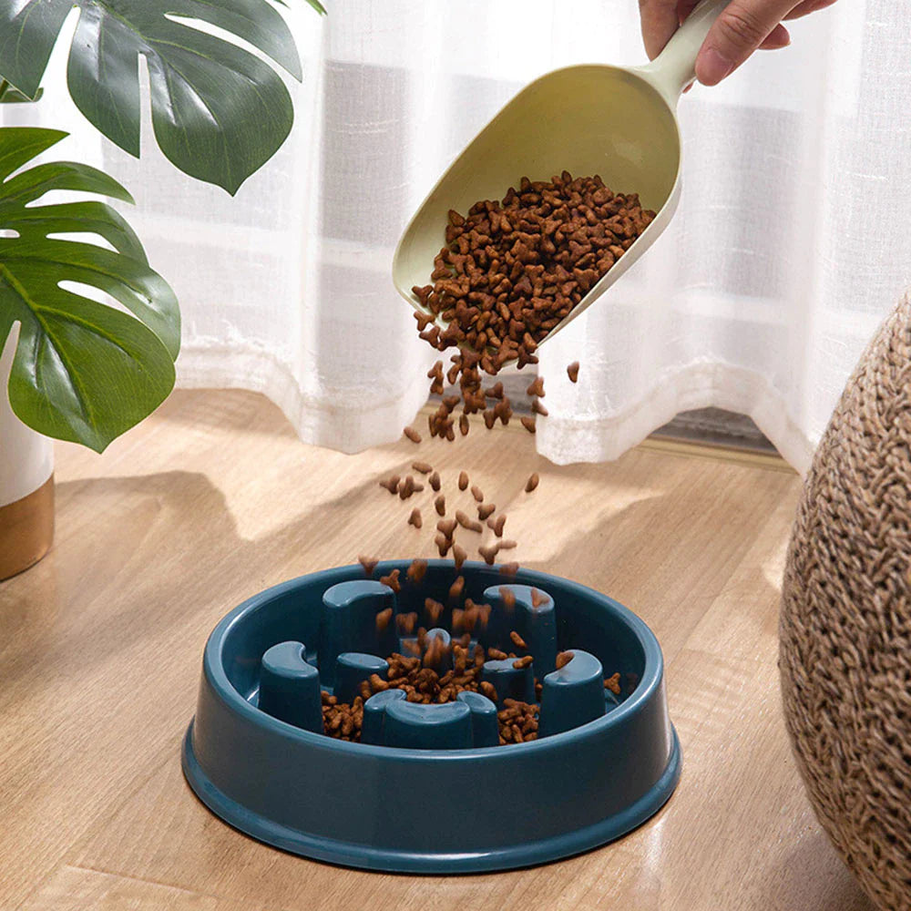 Non-Slip Pet Slow Food Feeder Choking Proof Bowl for Small Dogs