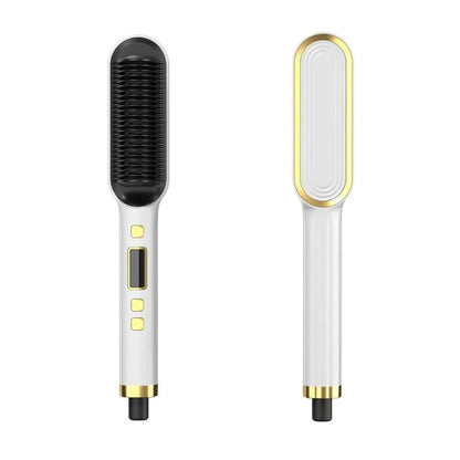 New hair straightener hot comb anti-scald ceramic hair curler multi-speed electric straightening comb curling iron