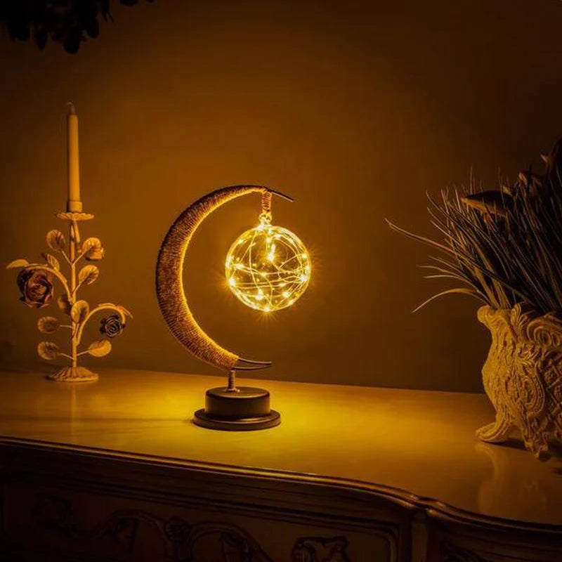 3D Night Lamp LED Moon Sepak Takraw Lamp Christmas Decoration Night Light Bedside Light