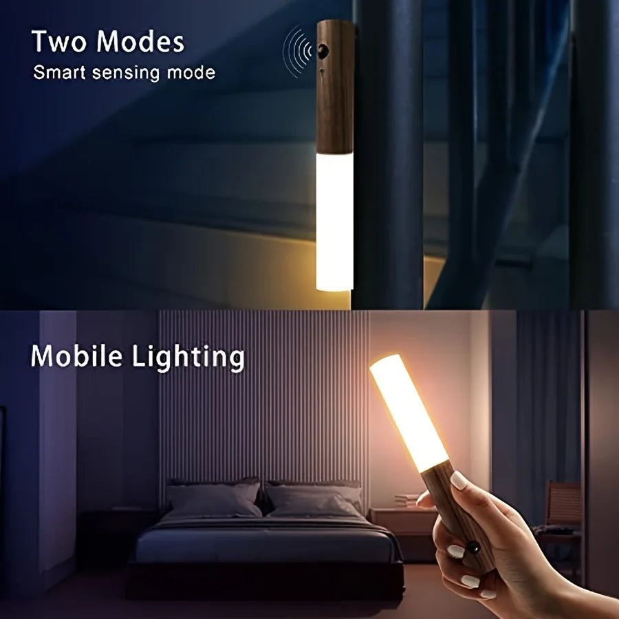 Smart LED Night Light with Motion Detection, Rechargeable