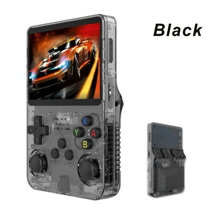 Open Source R36S Retro Handheld Video Game Console Linux System 3.5 Inch IPS Screen Portable Pocket Video Player 64GB Games