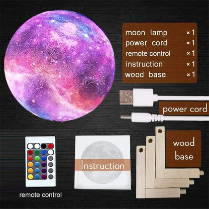 Moon Lamp  16 Colors 3D LED,  Change Touch and Remote Control 