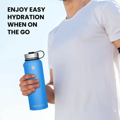 Premium Insulated Stainless Steel Sports Water Bottle - 32Oz