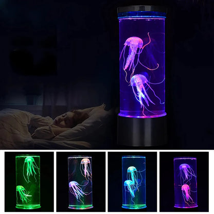 Color Changing Jellyfish Lamp, USB or Battery Powered Table Night Light